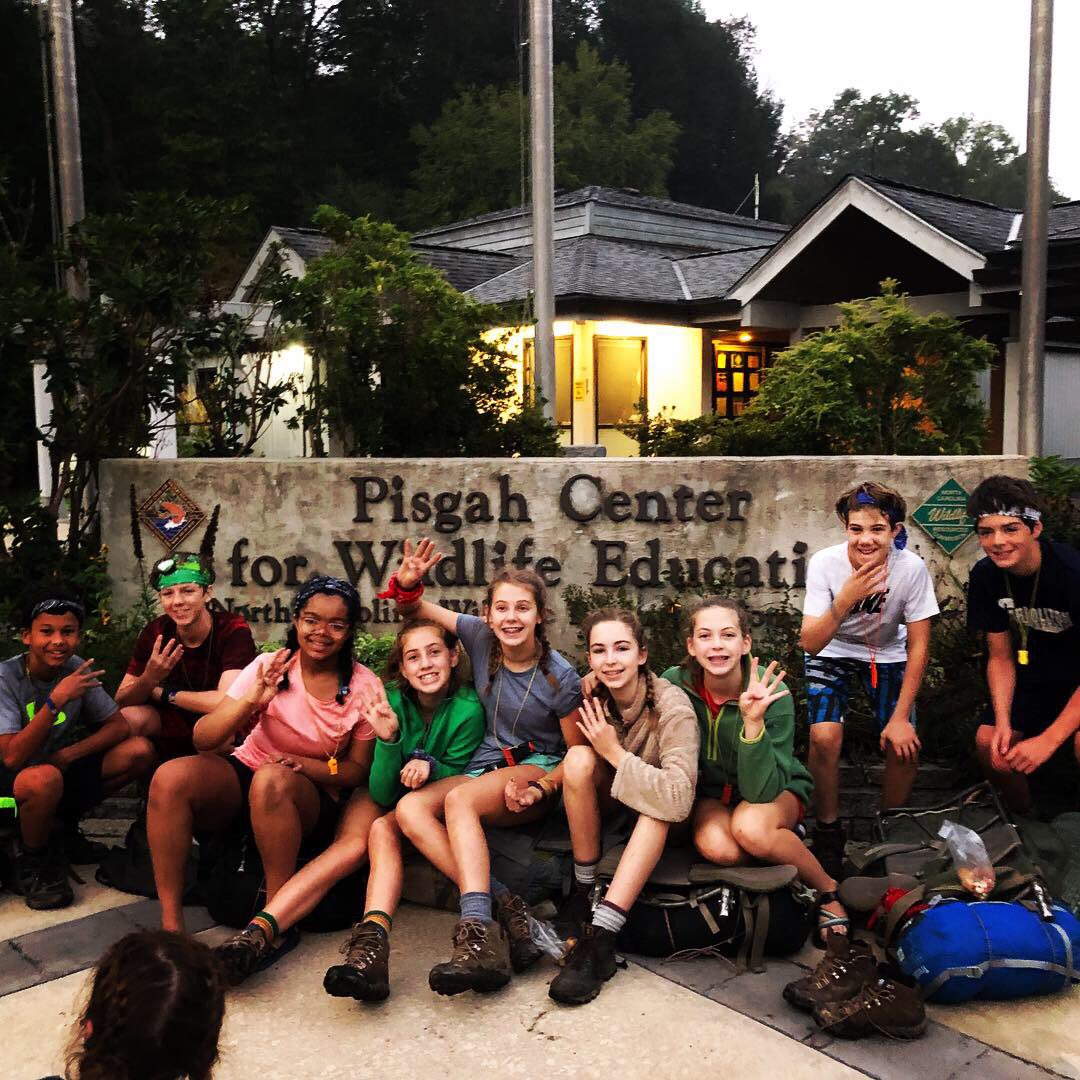 TrescaJulie's tweet photo. One more picture of the Blue Blazers. Early morning - day four. #TrinityExplores #kanuga2018 https://t.co/ZpJQq8nh1a