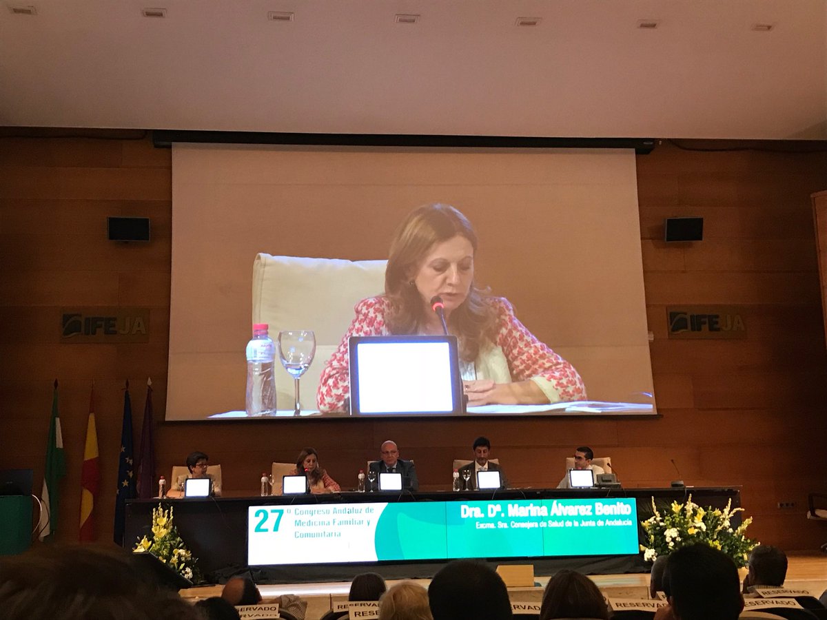 PradoKala's tweet photo. La Consejera de Salud inaugurando el 27 Congreso de la SAMFYC en Jaén. El futuro de la Medicina de Familia. https://t.co/0yTKVlhOWi