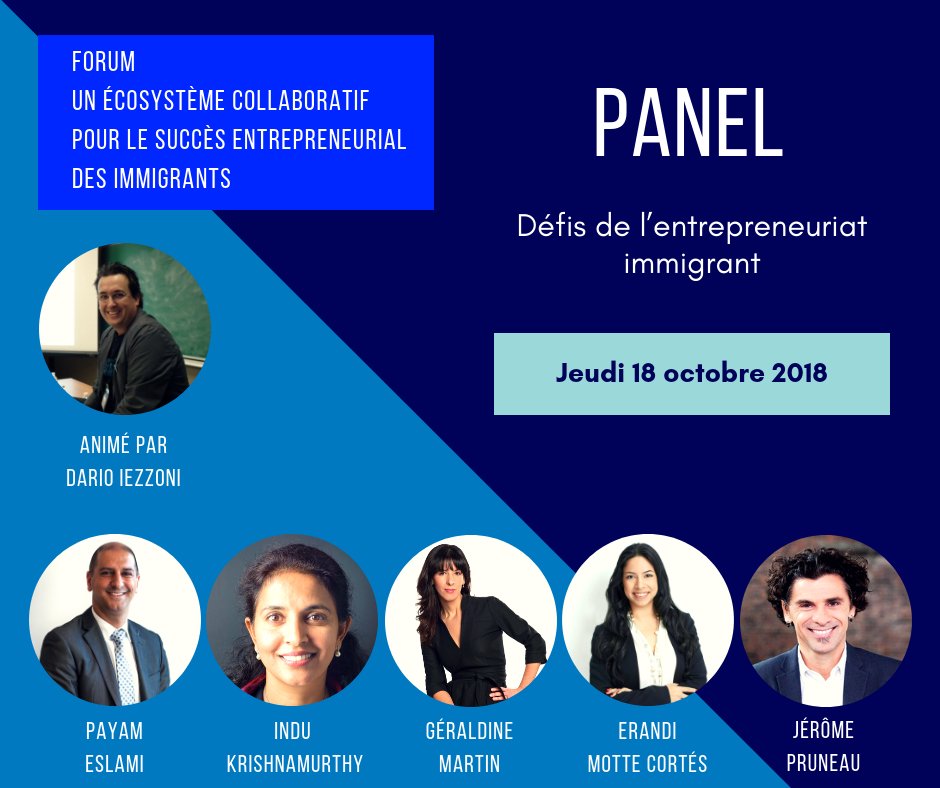 Acclr_CCMM's tweet photo. @motterandi notre directrice, dév. des marchés internationaux et de l'entrepreneuriat participera au panel "Défis de #entrepreneuriat #immigrant" du prochain forum de #IRIPI : un écosystÚme collaboratif pour le succÚs entrepreneurial des immigrants.
https://t.co/AD1L5wNZsP https://t.co/YydKPUbTaa