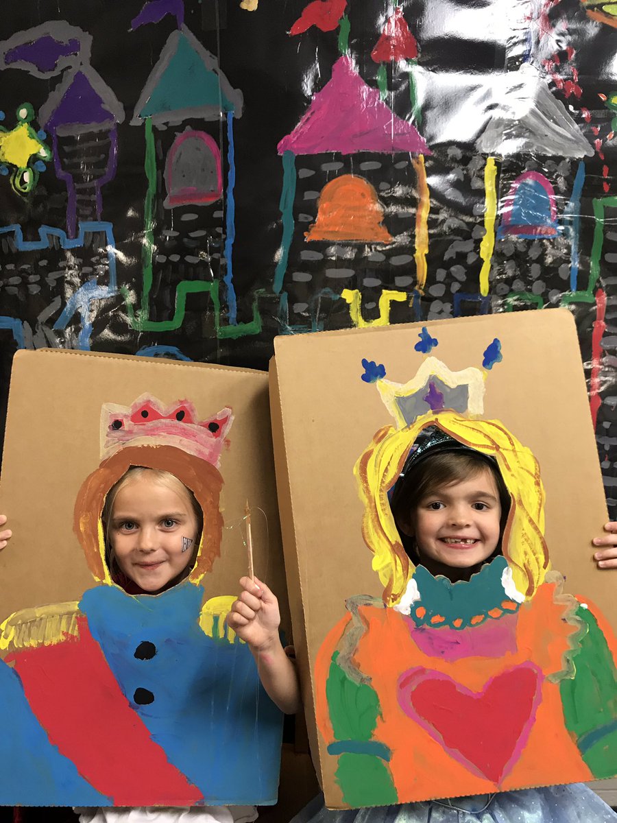 valmgreer's tweet photo. That’s a wrap on our Fairytale unit! Students danced, ate, built the billygoats a bridge, made wand pointers, created castles, and made character puppets at our fairytale ball! @CFESmustangs https://t.co/x01EzgT8DM