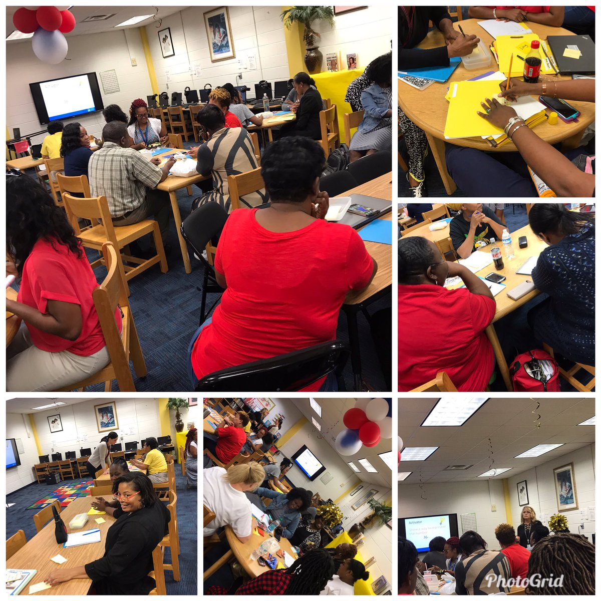 swellsheard's tweet photo. @forrests8 & @CoachHolloman are leading Numeracy Routines for a packed house of K-1 Teachers @DrEmilyAMassey @RobertsOF_7 @Atldepsupt @APSFain @APSFLSTRONG @APSWJScott @apsBAMOAcademy @APSBoydES https://t.co/nbRsCiwb8G
