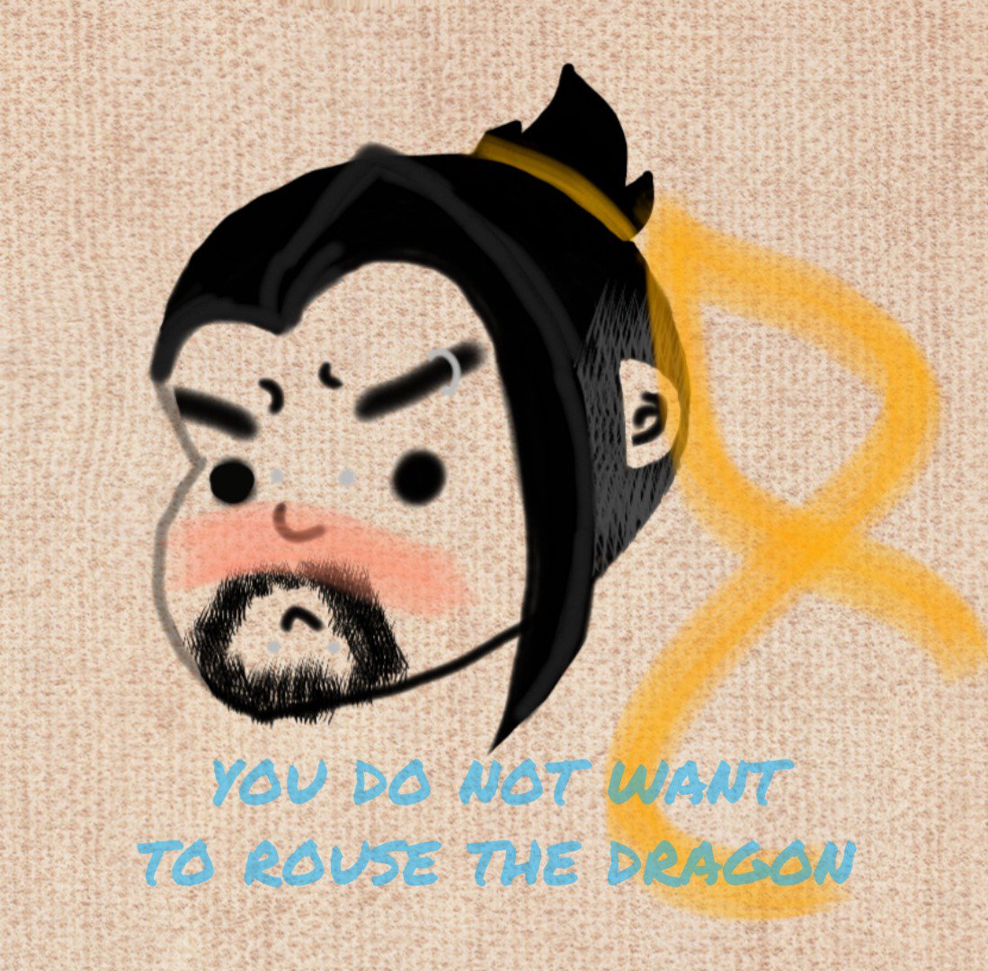 Also doodled a bean hanzo before sleeping