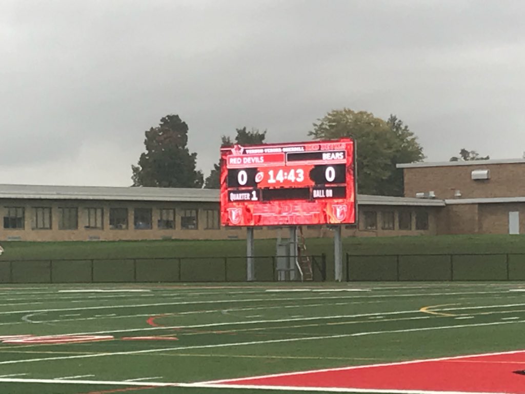 VVSRedDevils's tweet photo. Scoreboard on  in the new stadium!!!! https://t.co/BzZ8WgYgU0