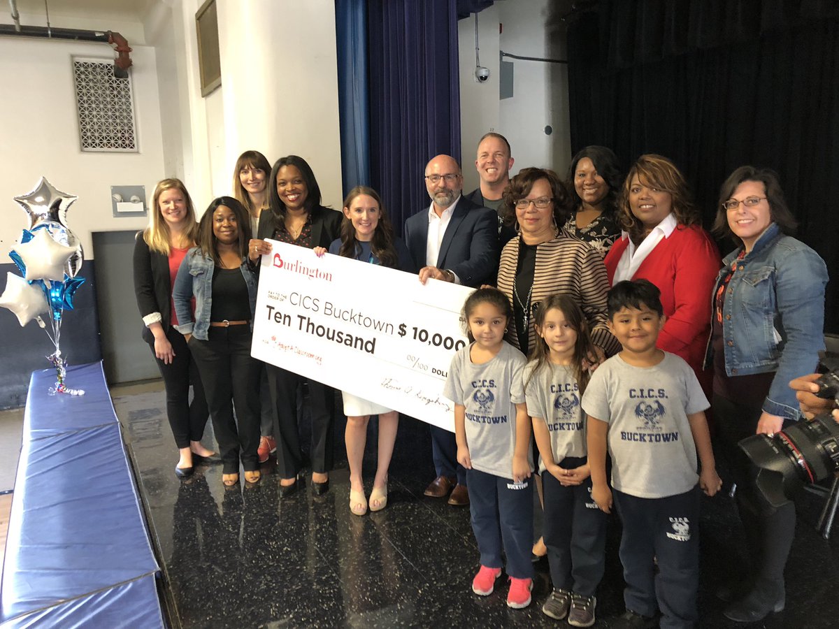 Distinctive_Edu's tweet photo. We were honored to have @janicejackson, Dr. Hines, @EB_Shaw, @CICS_schools, @AdoptAClass, and @Burlington join us today at CICS Bucktown to present our amazing teachers with a $10,000.00 donation! Thank you for your support of our school! #ALLIN #WeAreCICS #WeAreDistictive https://t.co/yDIlG2G4Bt