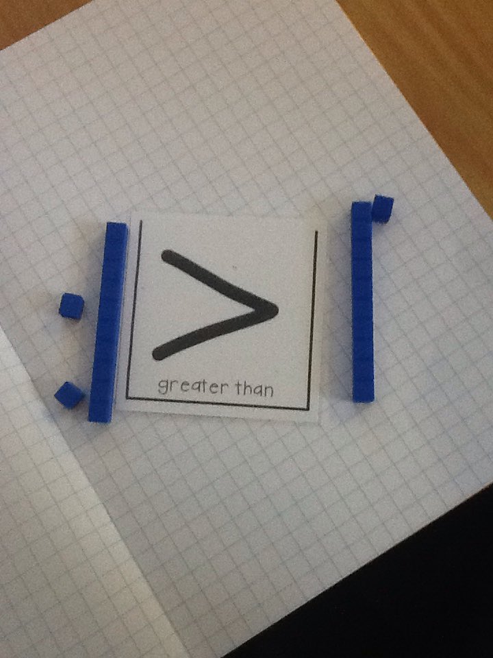 maths_ckis's tweet photo. Using resources to explore 'greater than' in Year 2. Our well resourced classrooms mean that the children have access to a range of equipment to demonstrate and develop their mathematical understanding. https://t.co/5vSl7vxNuM