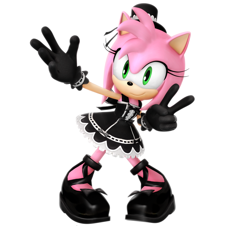 Amy's Gothic outfit from Sonic Runners 