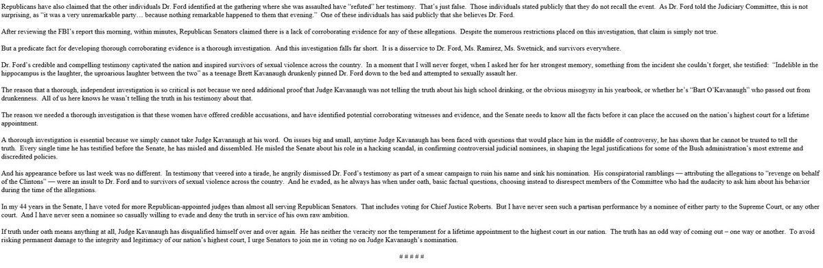 Leahy Addresses The Senate On The Kavanaugh Nomination And The FBI Report leahy.senate.gov/press/100418ka…
