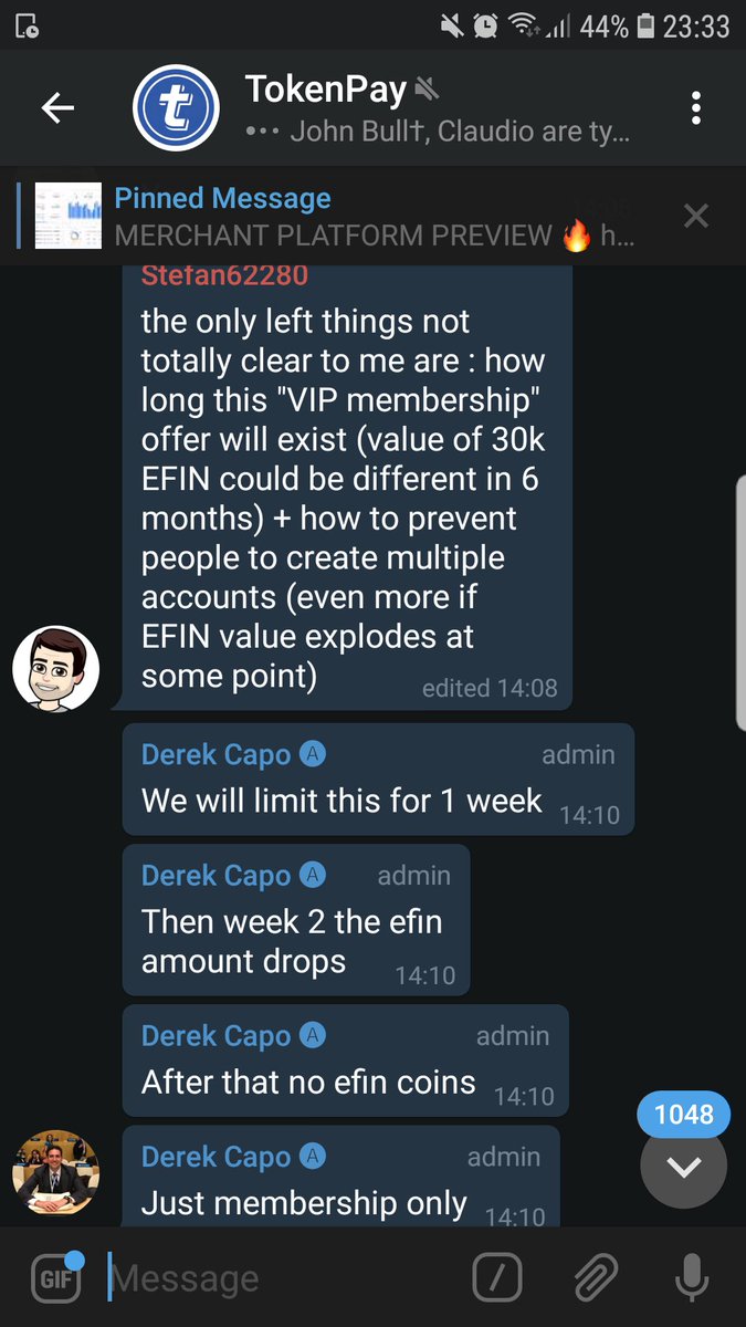 HODLG4NG's tweet photo. CEO of #Tokenpay explaining how long the special offer will be on for obtaining EFIN coins on the #decentralized #exchange
#TOKENPAYFAM
#TPAY
#tpayfam
#TPayArmy
#cryptocurrency
#crypto
#cryptocurrencies
#cryptotwitter
#CryptoNews
#cryptofever
#cryptocurrencynews
#altcoinnews https://t.co/7mOX73ou54
