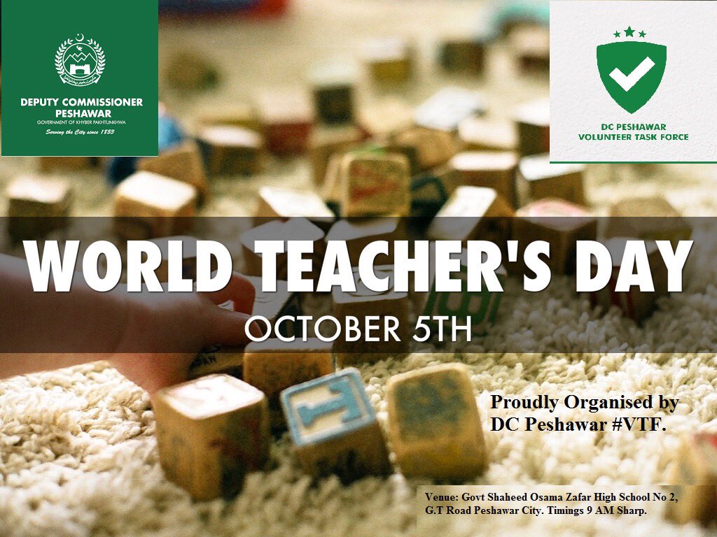 WasimRa15282116's tweet photo. Friday, October 5th is World Teachers’ Day! 

TEACHERS, THANK YOU FOR ALL THAT YOU DO! https://t.co/5kKY466ig2