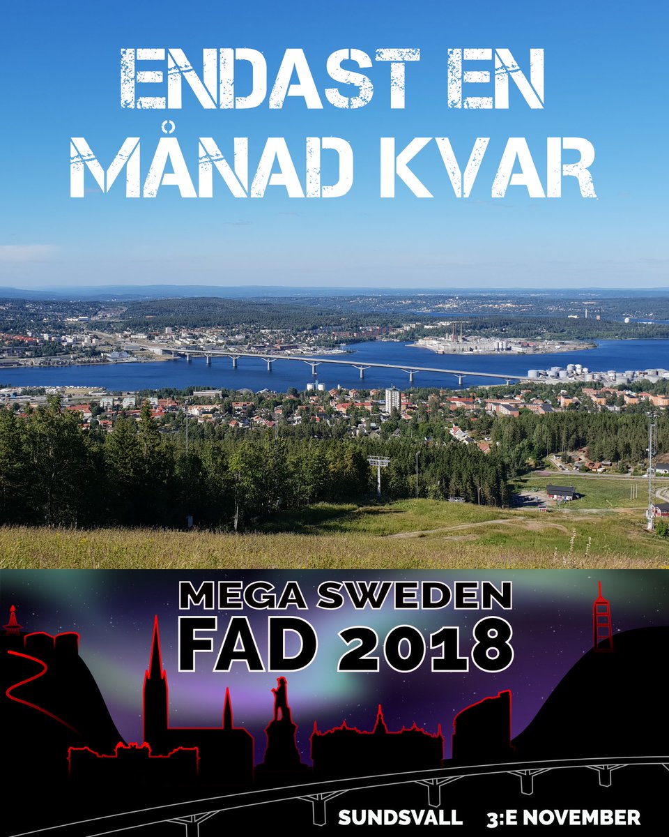 megaswedenfad's tweet photo. Nu är det bara en månad kvar till FAD2018!

Har du inte loggat Will attend? Då är det hög tid att göra det nu, för detta vill du inte missa! https://t.co/DcWZkQvsk2

#megaswedenfad #fad2018 #geocaching https://t.co/ObIeqBpRVI