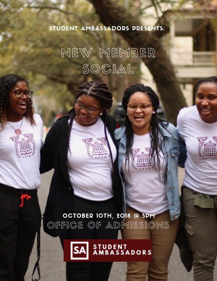 We would like to congratulate our newly accepted Student Ambassadors! All NEW and CURRENT Student Ambassadors are incited to the New Member Social next week. See you all soon! 🤓🐾🎉