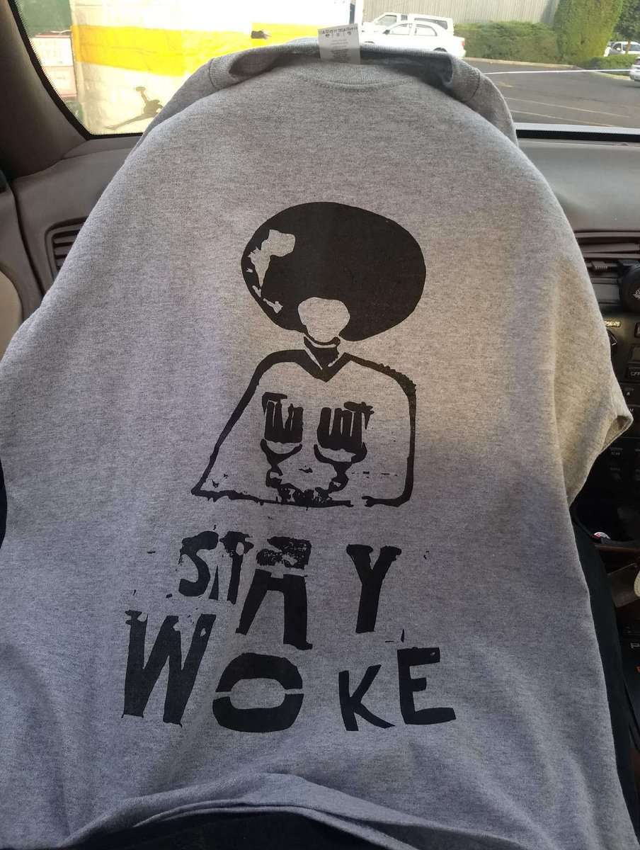 Lib_Lit's tweet photo. New #LibLit t-shirts are here with original artwork!!! Come to our birthday party this Sunday at @YaleUnion or DM to order one. #StayWoke https://t.co/S20hrJqtfL
