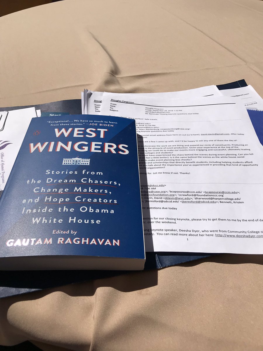 DCCC_Alumni's tweet image. #homework for my discussion tomorrow with @DeeshaDyer @CASEAdvance #ccca2018 #CASECC Get her new book on #Amazon today for an inspiring #alumni story by way of @CCPedu #WhiteHouse #communitycolleges