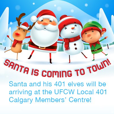 OMG! OMG! OMG! He's back!! Santa clause is making another special appearance at 401's Members' Centre in Calgary. Santa has made sure there's enough room for 150 kids, so don't delay. Click on the link for more details. bit.ly/2pA7hty