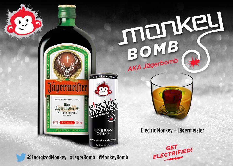 EnergizedMonkey's tweet photo. #Morgantown loves Electric Monkey and ASHEBROOKE LIQUOR is stocked with cans and 1L re-sealable bottles for homecoming & tailgates! #WVU #Mountaineers #MonkeyNation #MonkeyBombs #JagerBombs π΅ππΊπΈ https://t.co/ZZhRJCL9Ln