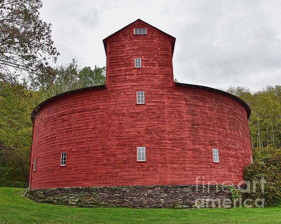 Catherine Sherman On Twitter Round Red Barn Built In 1899 Is