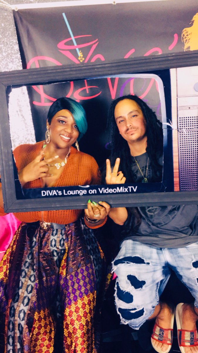 #Me & @FlyGirlDivaa at @TheDivasLounge on @VideoMixTv #LastNight. #FollowASAP!!!! 
- 
#MrGrim2daReapa #UNDASTAND #MusicVideo #featuring @FatboyRhymer #LinkInBio