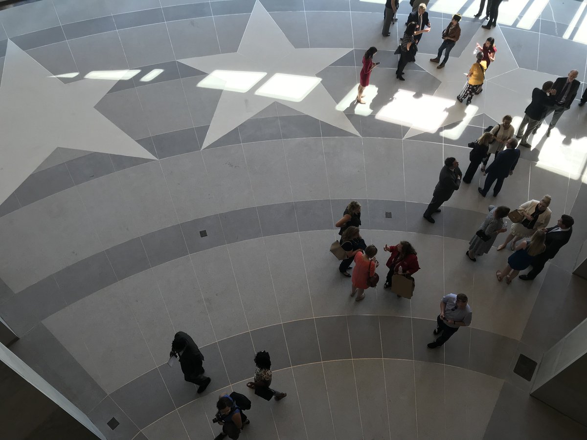 BillHaslam's tweet photo. Tennessee’s history is America’s history, and now our stories are being told in the brand new @tnstatemuseum. Today we opened this world class museum showcasing our history in a way Tennesseans can be proud of and enjoy for generations to come. #ThreeStars #ThousandsofStories https://t.co/Hz0tCaVDaU