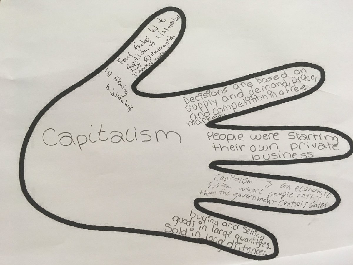 CathleenLacey's tweet photo. Closure today: 5 in 5! Students collaborated to come up with 5 new things they learned about Capitalism in 5 minutes. #weWRITEeveryday https://t.co/rhg3EjcLG9