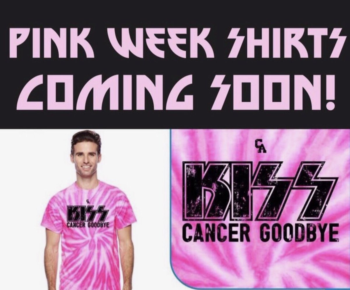 Shirts will be available on October 15th! Adult sizes only, limited quantity, $15 cost!
ALL PROCEEDS will be donated to OKC’s Stephenson Cancer Center🎀 #kisscancergoodbye #mdpurpose #pinkweek2018