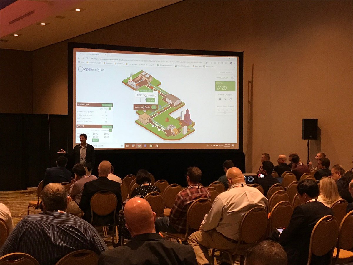 opexanalytics's tweet photo. @cscmp Edge 2018 was a great time! Check out a few photos from our booth and @opexanalytics talks below. Looking forward to #Edge2019 in Anaheim. 

#AI #CSCMPEdge #Edge2018 https://t.co/9eaTxFwlWE