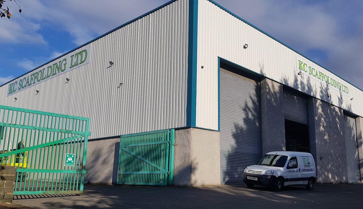 Installation of 2 large signs for kc scaffolding ltd #signage #installation