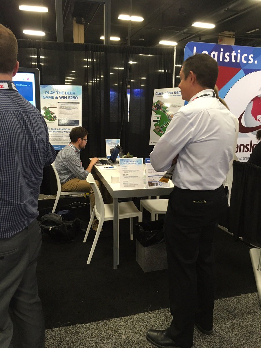 opexanalytics's tweet photo. @cscmp Edge 2018 was a great time! Check out a few photos from our booth and @opexanalytics talks below. Looking forward to #Edge2019 in Anaheim. 

#AI #CSCMPEdge #Edge2018 https://t.co/9eaTxFwlWE