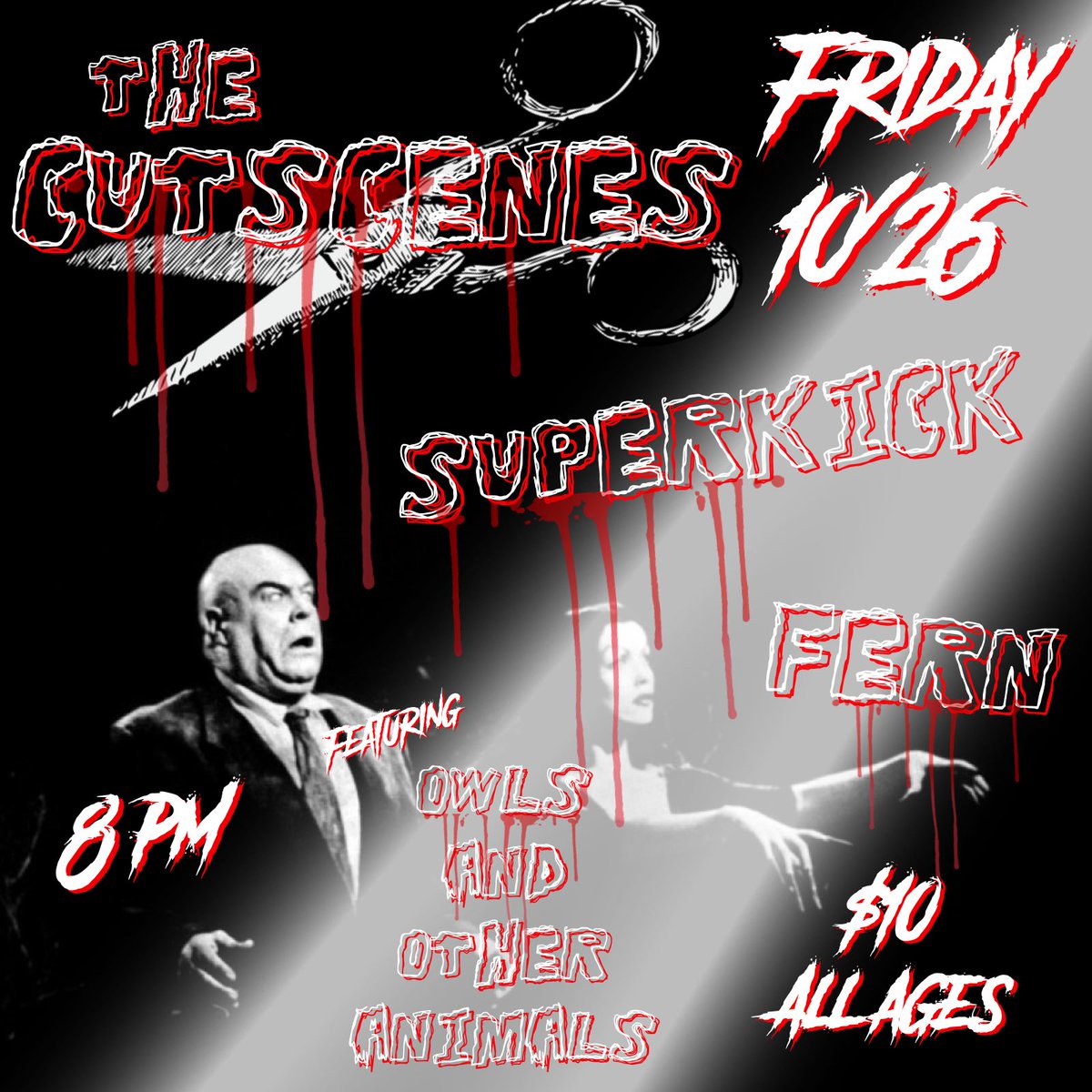 thecutscenes's tweet image. DIY Halloween show 10/26! It’ll be quite the party!