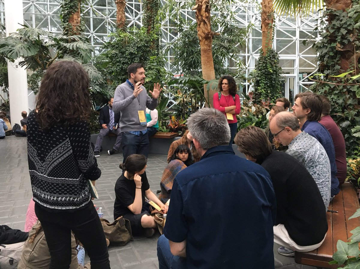 ThirdCoastFest's tweet photo. Right now: Producers working outside the U.S. & across borders attend the Interplanetary Storytelling #ThursdayMeetups at #ThirdCoast18 led by @MarianoPagella (Argentina) & @jonathanzenti (Italy). https://t.co/TXFqXc6pv7