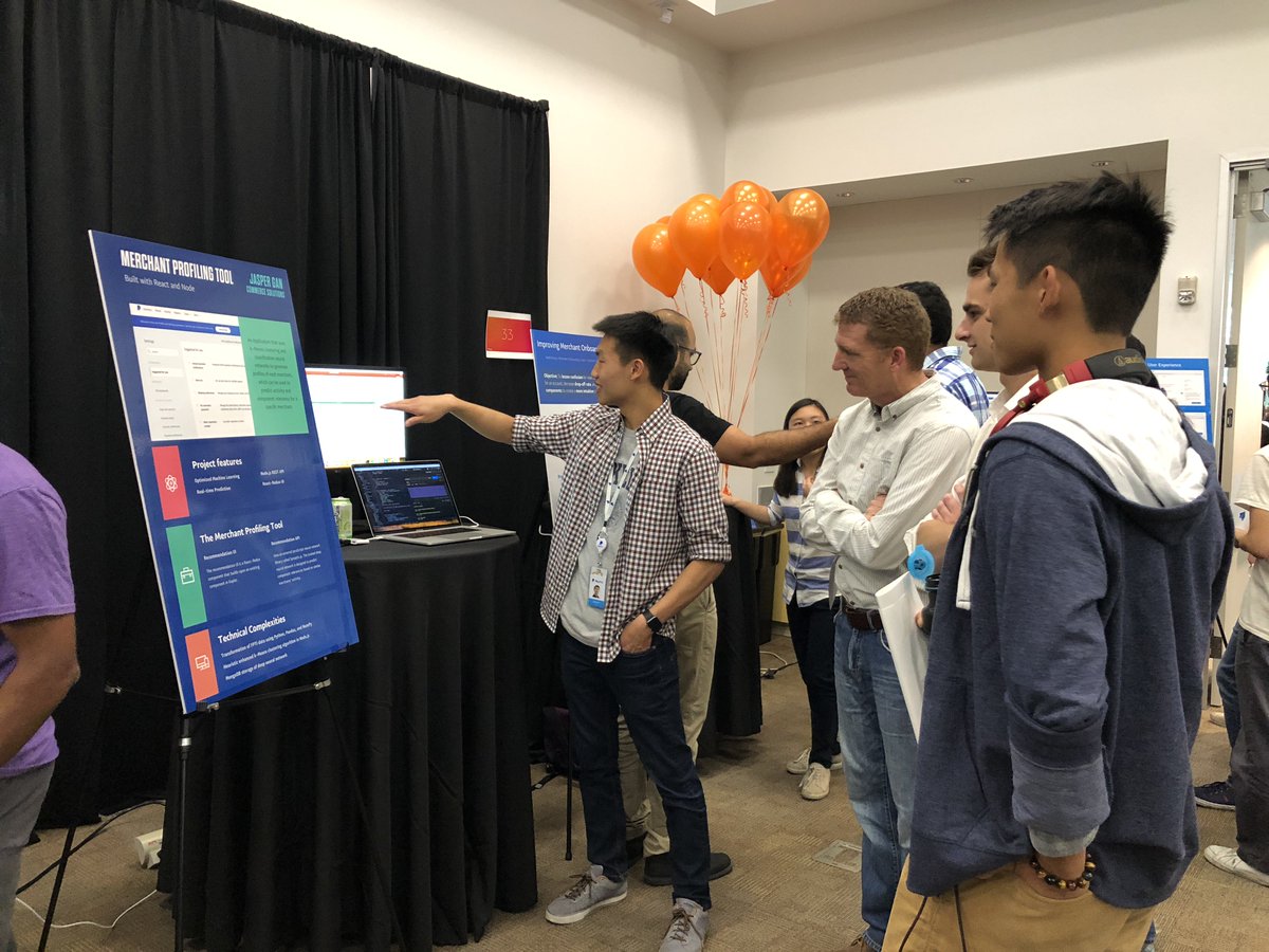 PayPalCareers's tweet photo. #TBT Did you know that each summer, #PayPal interns get to present the amazing projects they worked on during our #InternShowcase? Apply here for our summer 2019 internships ๐https://t.co/ZH63W9uRWv https://t.co/wXRZdW61lk