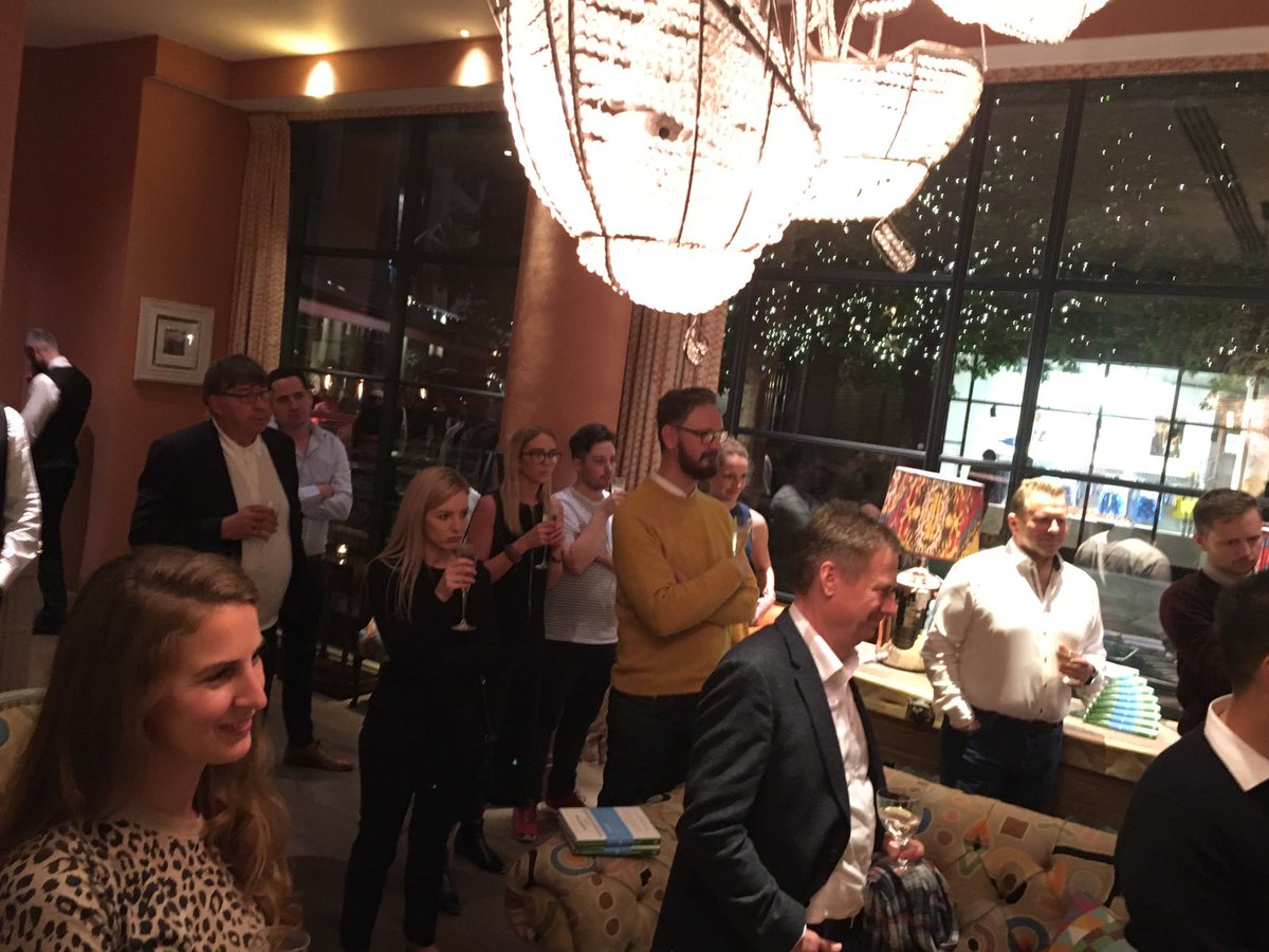 Selligent's tweet photo. Lovely evening in London celebrating our CMO @nsworth's book launch. Pre-order yours today on @amazon or join us in #NYC on Oct 17! DM us for details. #EntitledConsumer #Party https://t.co/JXcXs8MPAJ https://t.co/BB7Ap90uqc