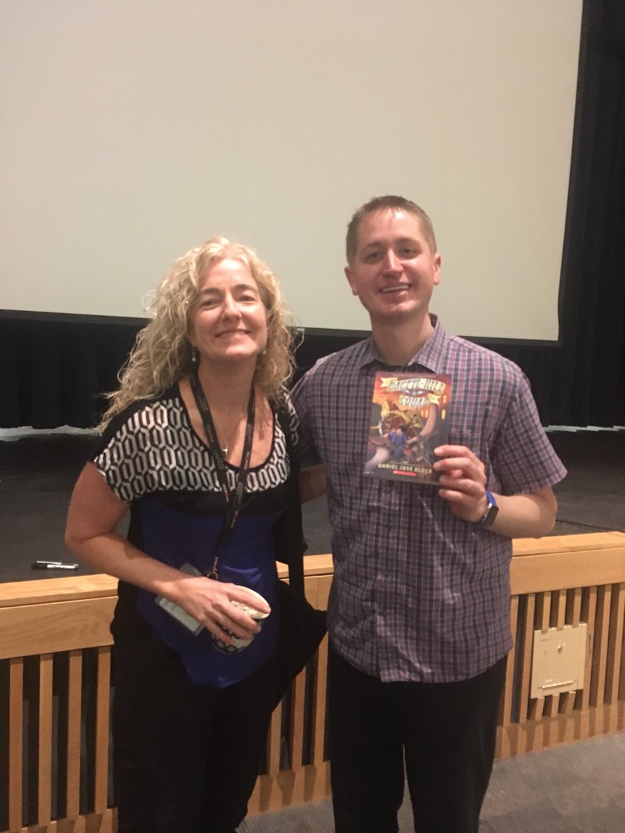 teacheng8's tweet photo. When you give a student a book, you also give hope, and empathy, and compassion, and encouragement, and and and. Thank you Mr. Schu! @AISD_LangArts @MurchisonMats https://t.co/epxAIhWmTU