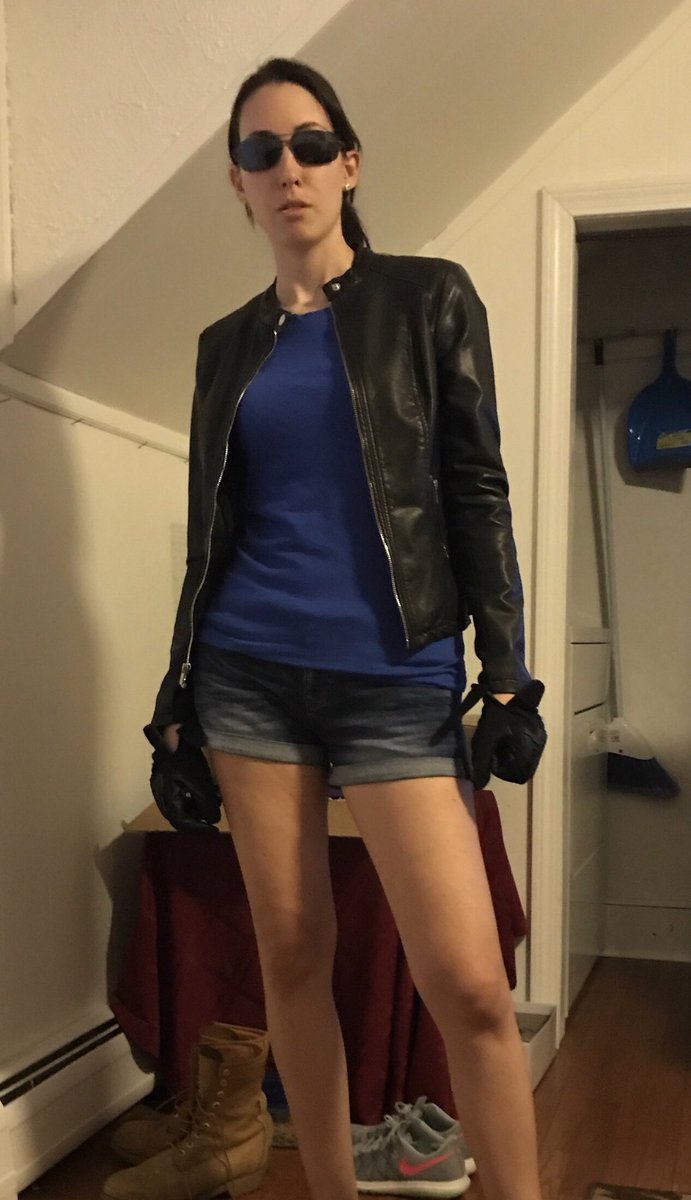 Halloween is coming... time for costumes, candy, and spooky stuff! Spookiness is not for me, but costumes and candy are! This is me dressed up as female Cobretti. 

I got lots of candy! You know who loves and deserves all the candy? Our deployed military! Donate donate donate! 🍭