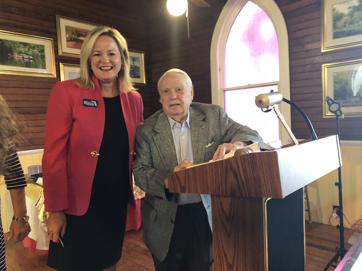 Fountain4Judge's tweet photo. I had the privilege of meeting Dr. James Sledge today in celebration of his 94th birthday. He is truly an American hero, and a treasure of the Monticello community. #Vote4Lisa #Lisa4Judge https://t.co/Jnb2q4YyFd