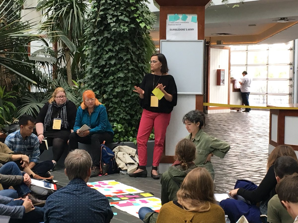 ThirdCoastFest's tweet photo. More snapshots from #ThirdCoast18's first ever #ThursdayMeetups - a space for producers to connect, share & build community! https://t.co/hTvp2kAkBL