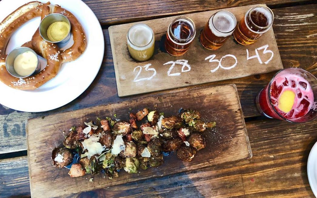 BObeaurooftap's tweet photo. Why limit happy to an hour? Join us daily from 4:30-7pm &amp; unwind with food &amp; drink specials including $3 off any draft beer, $7 jumbo pretzels &amp; $7 brussels boards #dinecrg #bobeau https://t.co/WAdUIgVG83