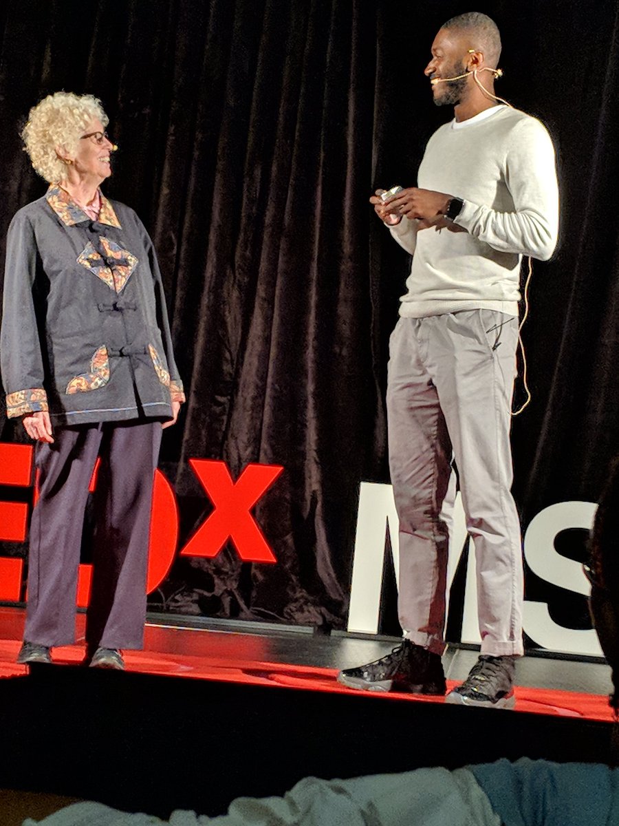 WorkScientist's tweet photo. "I'm just going to go into this with an open heart" says Marjorie Willison of her #NSGovLab Cohort 1 experience. Co-member, Alfred Burgesson, speaks of the transferable skills, like co-creation, he learned through social innovation. @CLARI_Network @IncByDesign #tedxmsvu https://t.co/YI8MMl3xrd