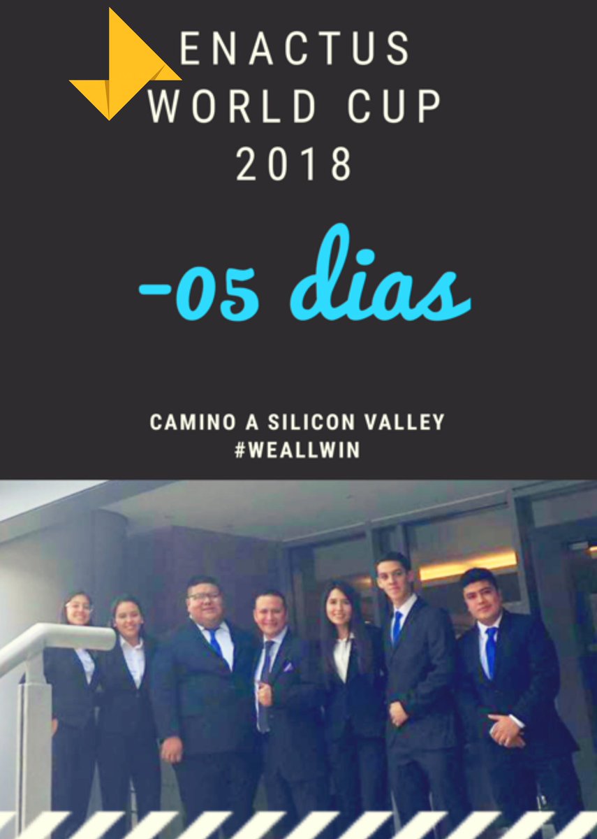 EnactusTMVer_'s tweet photo. #CUENTATEGRESIVA
Nos encontramos a 5 días del gran evento de emprendedores, la Enactus World Cup 2018, esperando con ansias nuestro encuentro con los demás equipos del mundo.
#WeAllWinMx #YeahMen https://t.co/31sbtnNH6K
