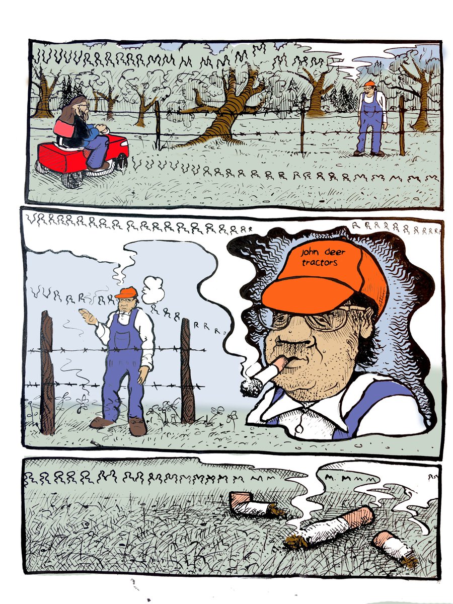 Gavinart's tweet photo. Page from upcoming book. #graphicnovels #illustration #comics #comix #drawing #gavinspielman https://t.co/2yDZf0KnBu