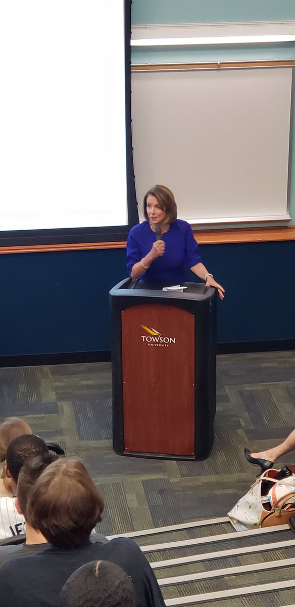 Dr_Eryque's tweet photo. Former House Speaker, Nancy Pelosi visited us @TUCommStudies earlier today. https://t.co/ugaYB94zpL