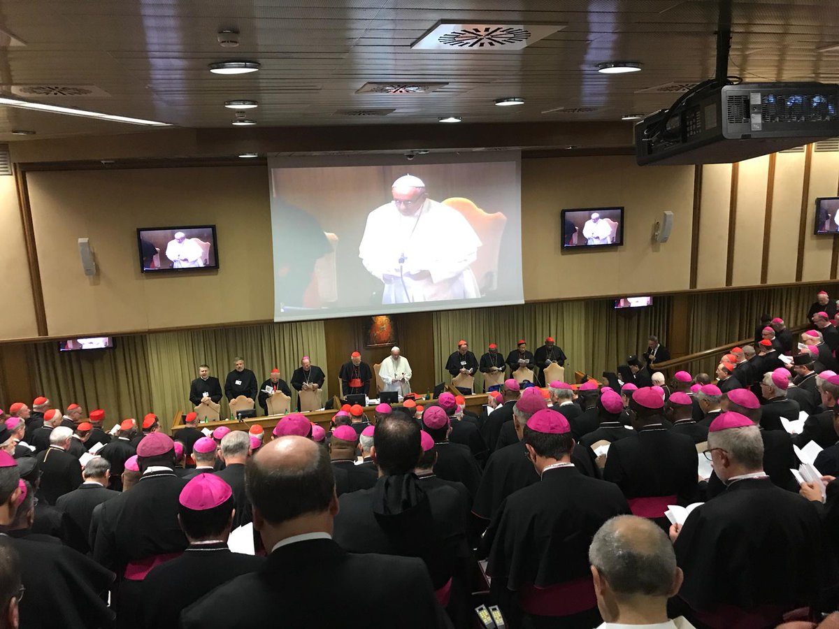 arzobispadoss's tweet photo. Monseñor Elías Rauda, Obispo de la Diócesis de San Vicente y delegado de la Comisión Episcopal de Juventud para participar en la XV Asamblea General Ordinaria del #Sínodo de los Obispos dedicado a los jóvenes, la fe y el discernimiento vocacional.
#Sínodo2018 #synodo2018 https://t.co/KYmvOnI5qk