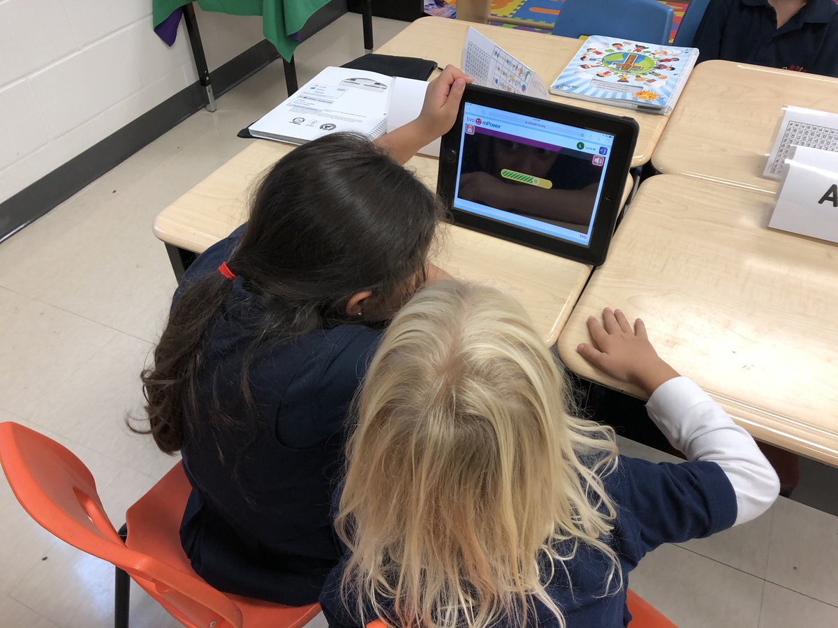 Miss_HAnderson's tweet photo. We explored our MPower accounts today. Who could say no to learning through games! Check it out at home - your childβs account information is in the front of their agendas @stpetersmilton #collaboration #technology #curriculumbased https://t.co/Hpycq5Ga3a