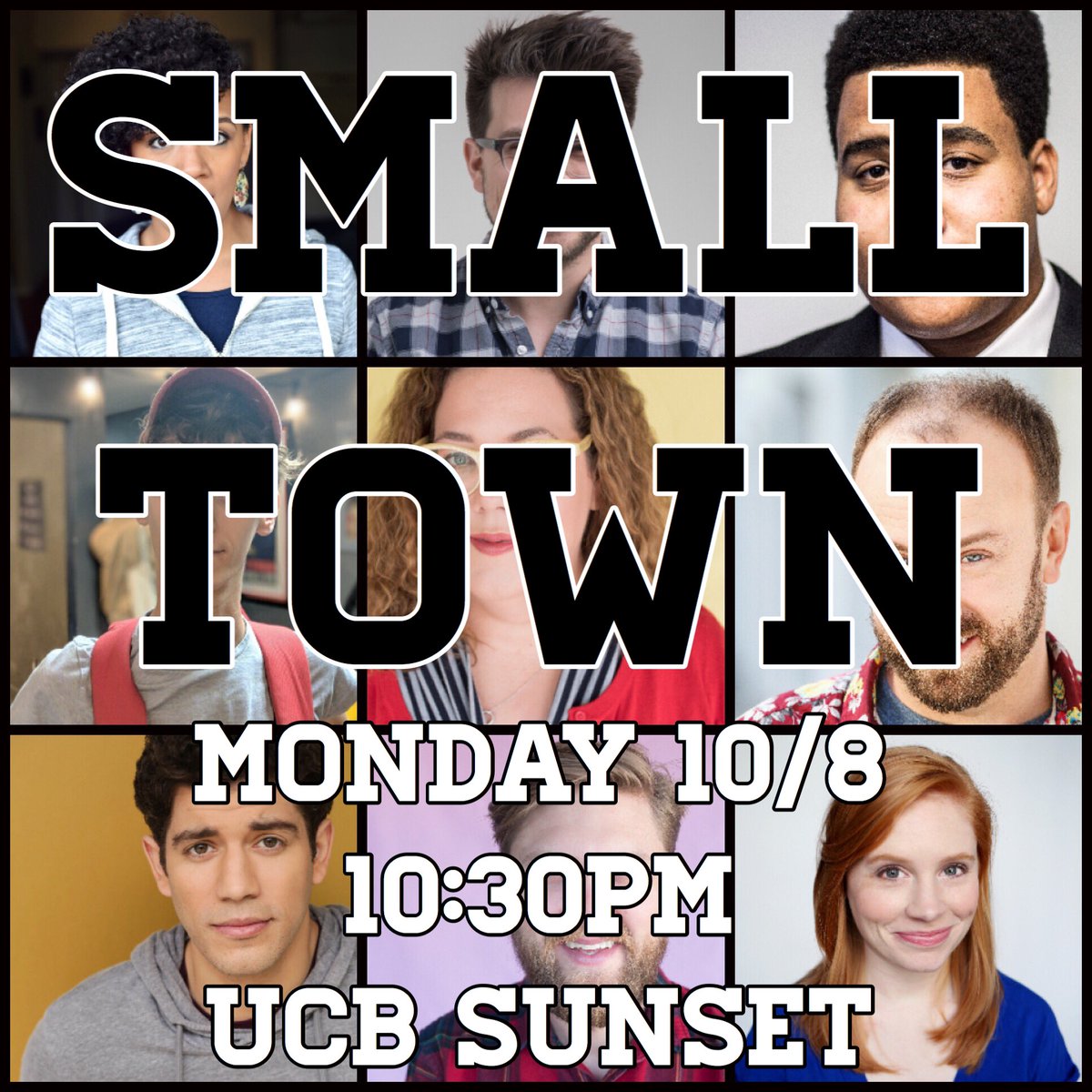 smalltownucb's tweet photo. Small Town returns with more home grown improv comedy on Monday October 8th 10:30pm @ucbsunset - Grab tickets now: https://t.co/pp6KG7xm8z https://t.co/EIAXm2PiU7