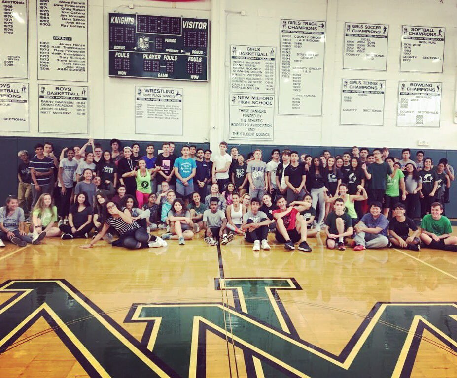 PLYOGAFitness's tweet photo. The best way to create a stronger generation of tomorrow is to SHOW THEM THE WAY! Lead by example. We shared PLYOGAยฎ with 7 amazing groups. A special thanks to the school leaders of New Milford that brought this to life for their kids! #showme #leadtheway #PLYOGA #YOURBODYISPOWER https://t.co/PXBs11DrxP