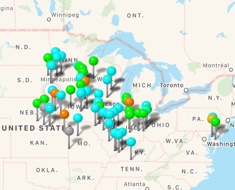 The hunt for the next great 🌽 for <a href="/ChannelSeed/">Channel Seed</a>  is getting to a close. ✈️ back to STL.  It’s been 11 weeks of countless miles and hotel nights. I hope the weather lets the combines pick the plots. It’ll be a race to the finish.