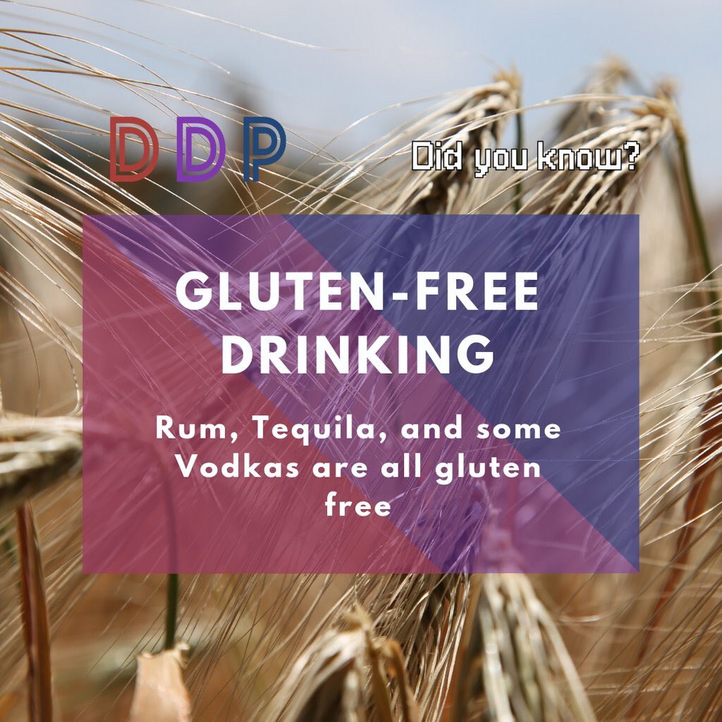 DDPVideos's tweet photo. Useful if you're #glutenfree!
#rum #tequila #vodka #brewing #alcohol #booze #instadrinking #drinking #didyouknow #facts #celiac https://t.co/jp2v9pZ8Kl