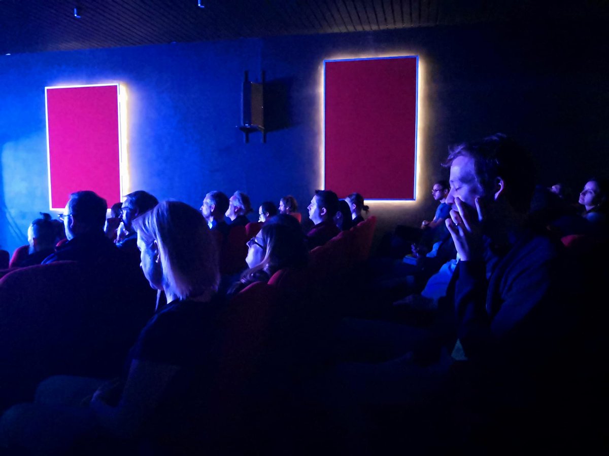 TGC2018's tweet photo. Winter is here! Shhh, we can hear it!
Participants of The Global Composition enjoying The Winter Diary; A soundscape Composition and electro-acoustic work by the famous Canadian composer, broadcaster and soundscape recorder Murray Schafer.
#TGC2018 https://t.co/2zpuYQVhzw