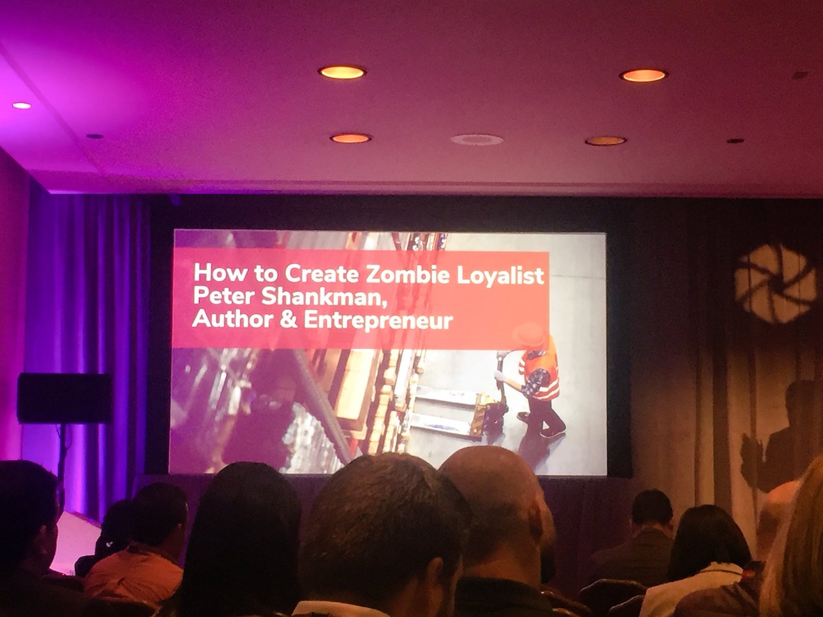 Inriver_PIM's tweet photo. How to Create Zombie Loyalist w @petershankman at #PIMpoint18 https://t.co/6umFPp8rr5