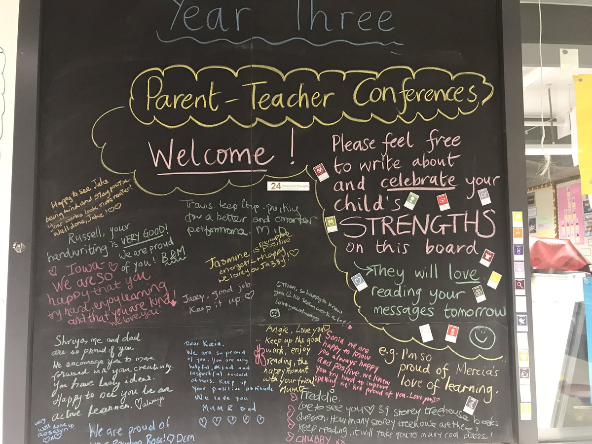 Strength focussed parent teacher conferences this week have done wonders to build well-being in students and their parents. #characterstrengths #ptcs @ProfLeaWaters