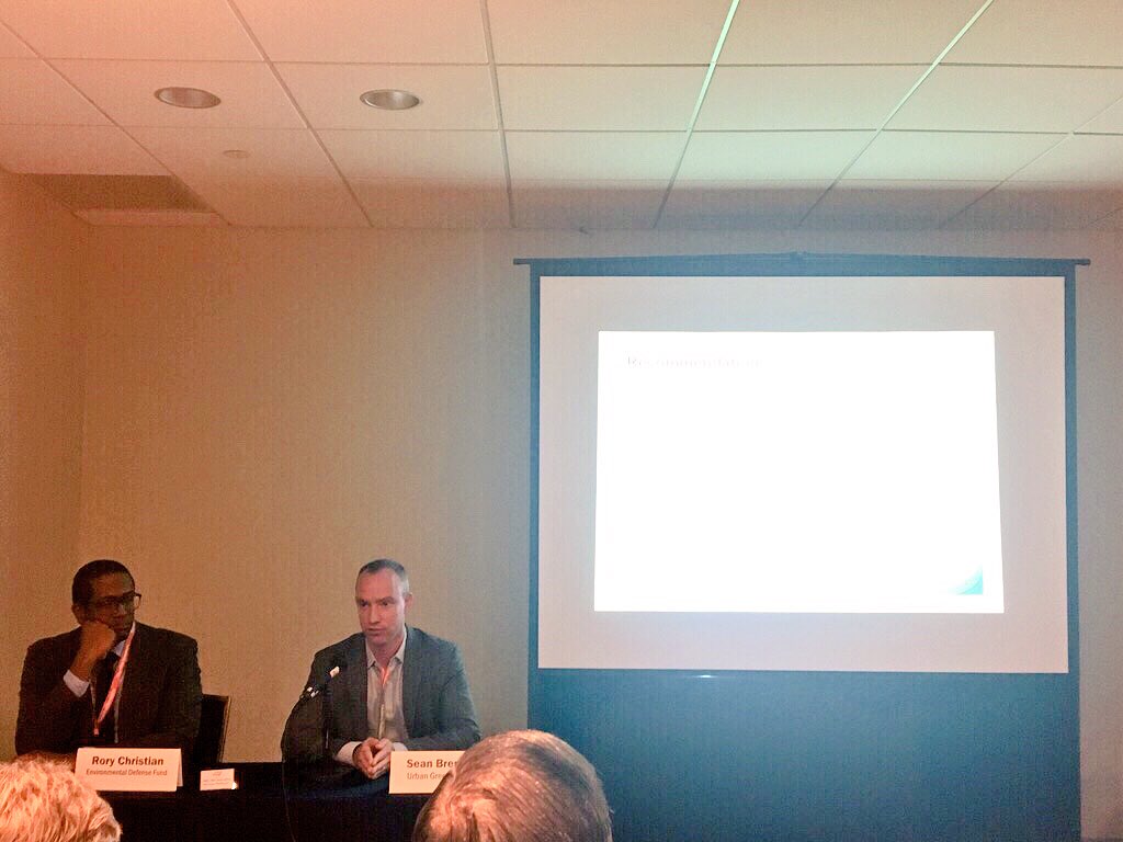 UrbanGreen's tweet image. David Klatt of #LogicalBuildings and Rory Christian of @EnvDefenseFund  join our Associate Director of Research Sean Brennan for a deep dive into tenant #energyuse at #BENYC18.